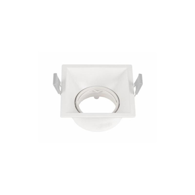 Faretto da Incasso Quadrato Orientabile 230V Bianco LAMPO DIKORQRBISL Faretto da Incasso Quadrato Orientabile 230V Bianco LAMPO DIKORQRBISL