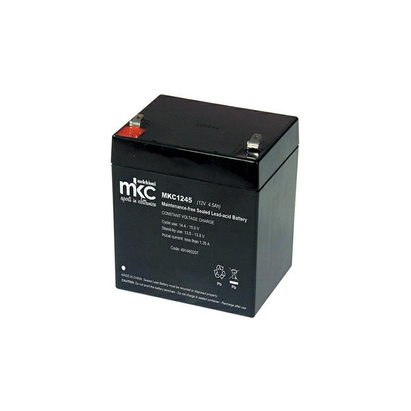 BATTERIA AL PIOMBO 12V 4,5A MELCHIONI 491460207 BATTERIA AL PIOMBO 12V 4,5A MELCHIONI 491460207