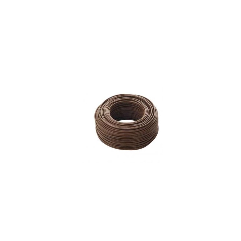 Cavo Unipolare Flessibile 6mm Marrone FS17 100 Metri Cavo Unipolare Flessibile 6mm Marrone FS17 100 Metri