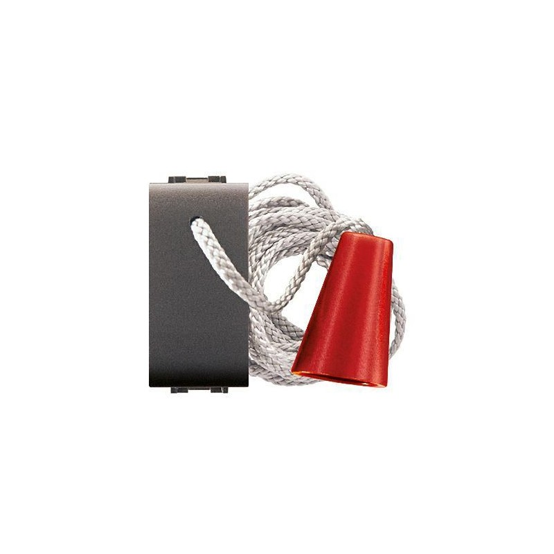 PULSANTE UNIPOLARE A TIRANTE ANTRACITE MY LIFE ELETTROCANALI ECL4024