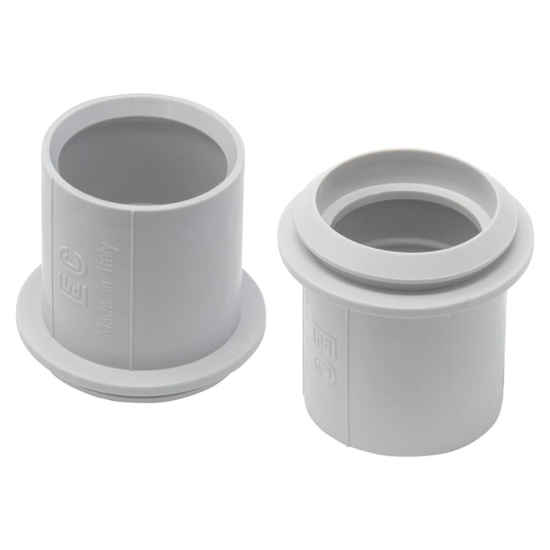 Raccordo Morbido Tubo Scatola IP44 Ø32-37 mm Grigio ELETTROCANALI ECRM32-37