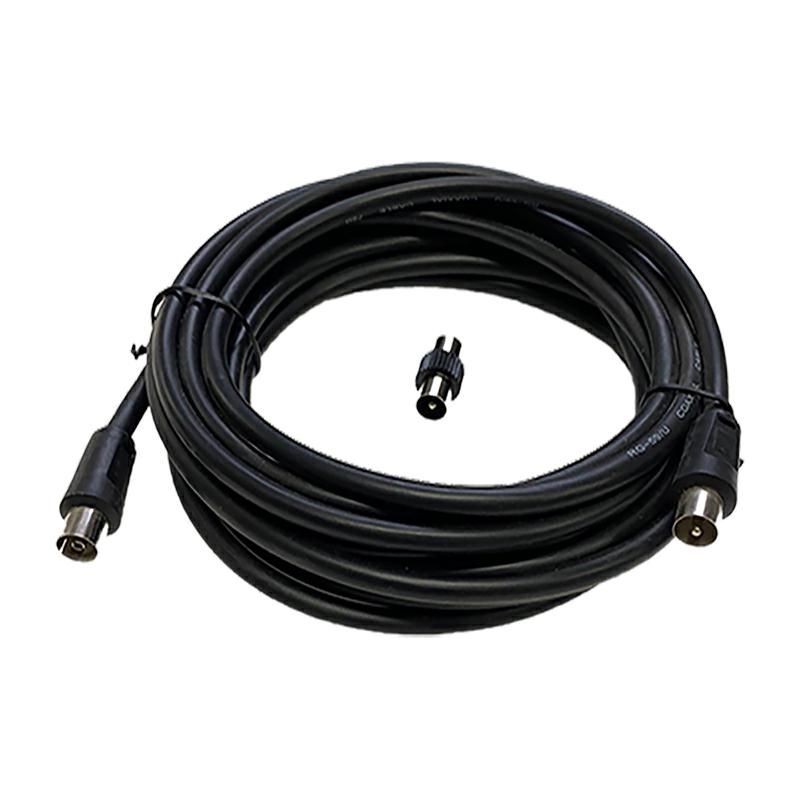 CAVO TV GBC 5 METRI DIAMETRO 9,5MM MASCHIO/FEMMINA NERO CAVO TV GBC 5 METRI DIAMETRO 9,5MM MASCHIO/FEMMINA NERO