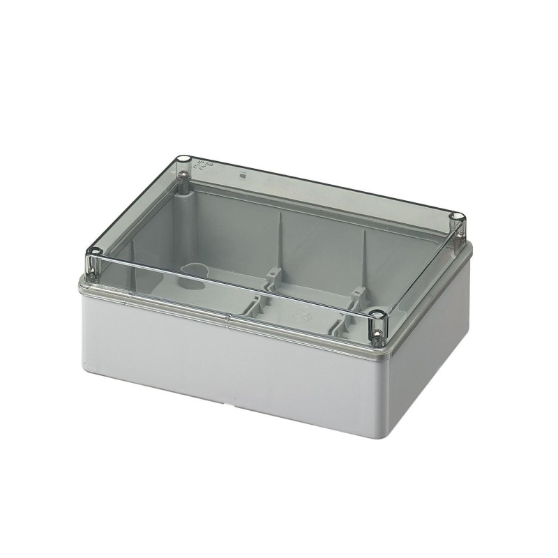 Cassetta esterna con coperchio trasparente 190x140x70 OLAN OL20032
