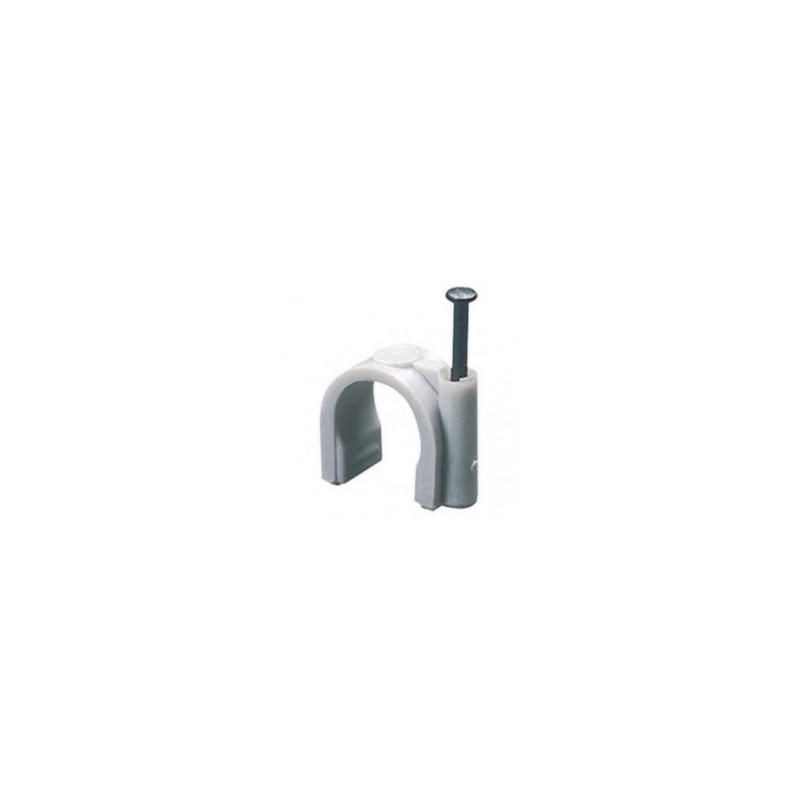 GRAFFETTE FISSACAVO IN PLASTICA D.5 100PZ GRAFFETTE FISSACAVO IN PLASTICA D.5 100PZ