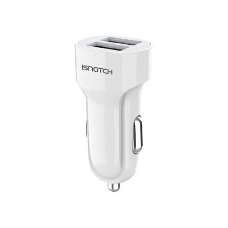Alimentatore da auto 2 USB 2.4A 10.5W Bianco KONELCO GBC 59180600