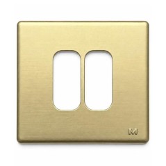 Placca Metallica 2 Moduli Bronzo GL2000 Molveno LEGRAND 65307