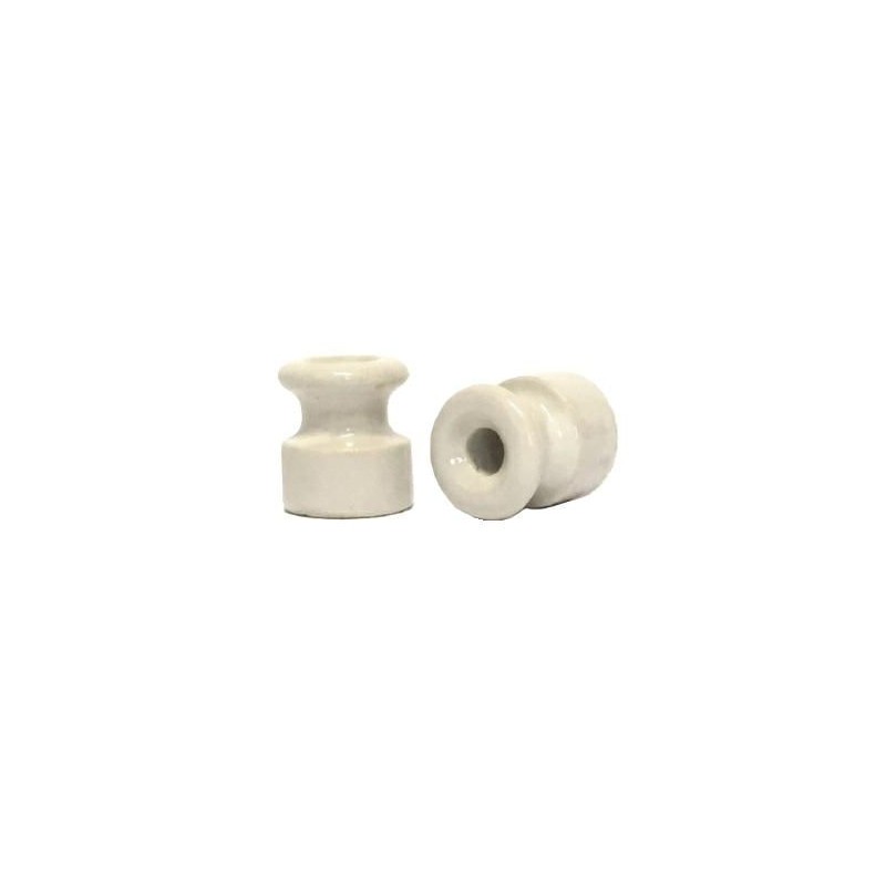 Isolatore in Ceramica Bianca Diametro 18 mm DKL DIK713007 Isolatore in Ceramica Bianca Diametro 18 mm DKL DIK713007