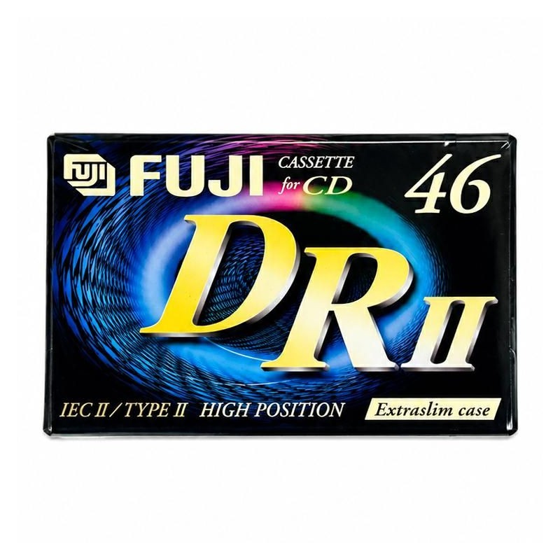 Cassetta Audio DRII 46 Minuti con Custodia Extraslim FUJI Cassetta Audio DRII 46 Minuti con Custodia Extraslim FUJI