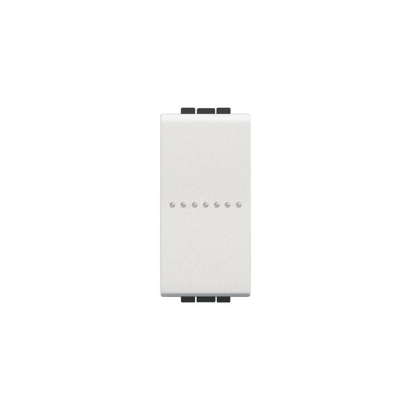 LivingLight pulsante assiale 10A 1P bianco BTICINO N4055N LivingLight pulsante assiale 10A 1P bianco BTICINO N4055N