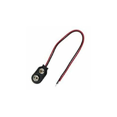 CLIPS PER PILA 9V CON FILI 15CM MELCHIONI 433329674