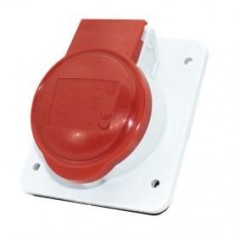 Presa fissa incasso 3P+T 16A IP44 rossa 380V GEWISS GW62209H