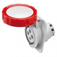 Presa fissa incasso 3P+T IP67 rossa 380V GEWISS GW62231H