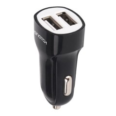 Alimentatore da auto 2 USB 2,4A 10,5W Nero KONELCO GBC 59180601