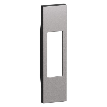 Cover Living Now per Prese, Bipolari, pulsante tirante Steel BTICINO KS02