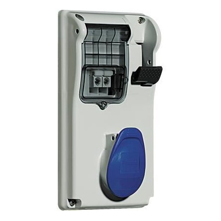 PRESA INTERBLOCCATA DA QUADRO CON FUSIBILI BTICINO 16A  2P+T  230V  IP44 CBC216/42
