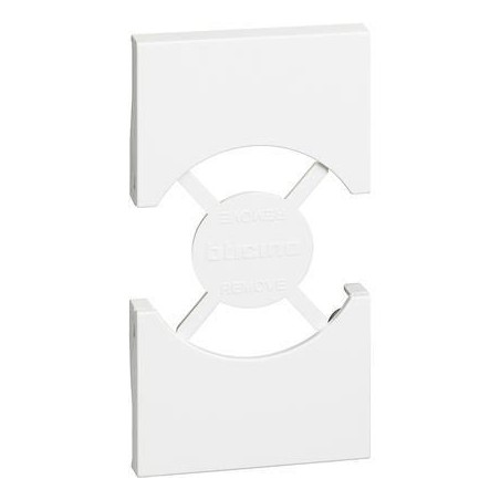 Cover Living Now per Presa Schuko 2 Moduli Bianco BTICINO KW03