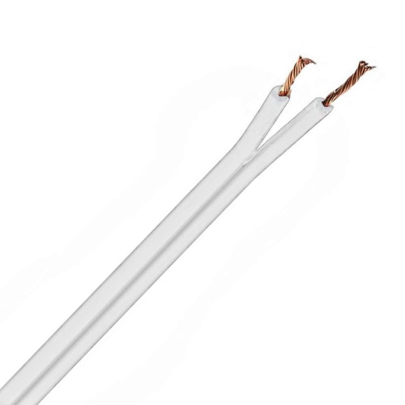 Cavo Costa Stretta per Bassa Tensione 2X0,75 Bianco 100 Metri Cavo Costa Stretta per Bassa Tensione 2X0,75 Bianco 100 Metri