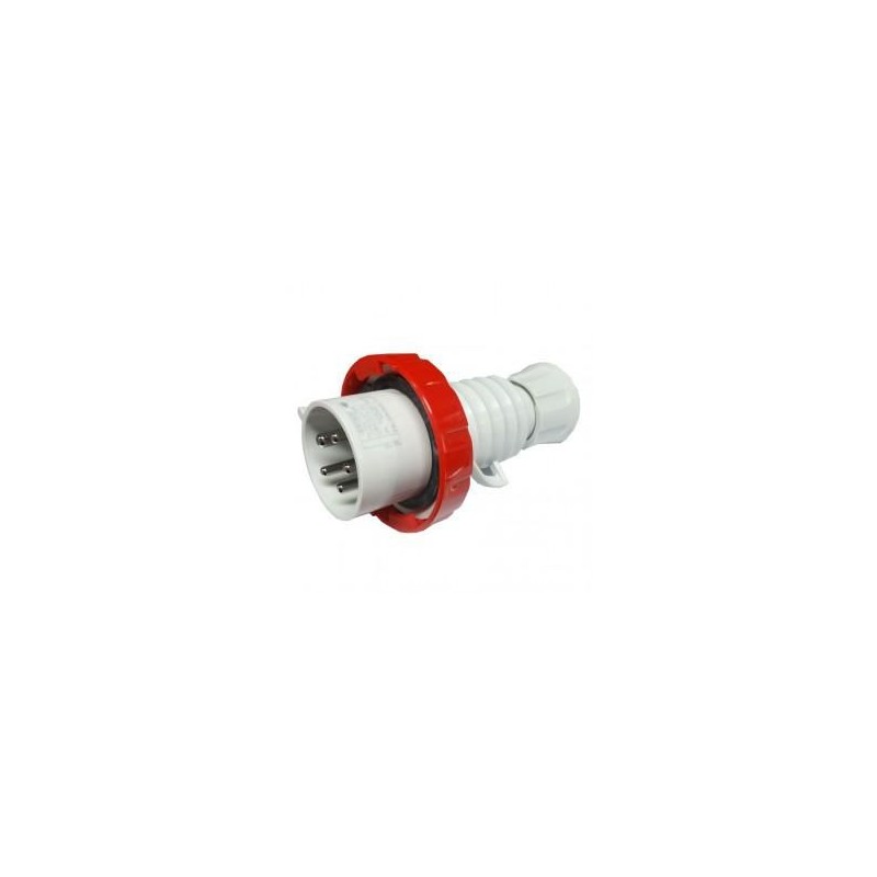 Spina mobile 3P+T+N 32A IP67 rossa 380V GEWISS GW60042H Spina mobile 3P+T+N 32A IP67 rossa 380V GEWISS GW60042H