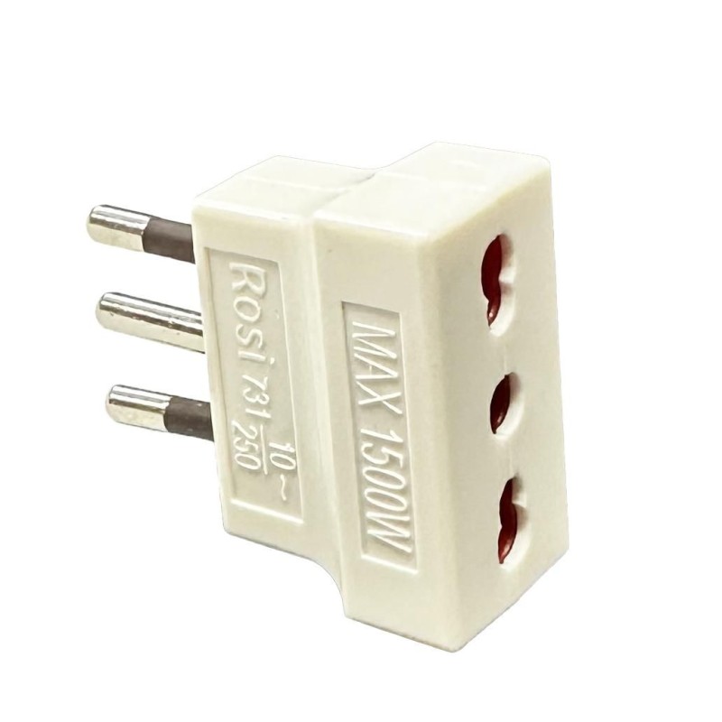 Adattatore Lineare Spina 10A Presa 10/16A ROSI RS78025 Adattatore Lineare Spina 10A Presa 10/16A ROSI RS78025