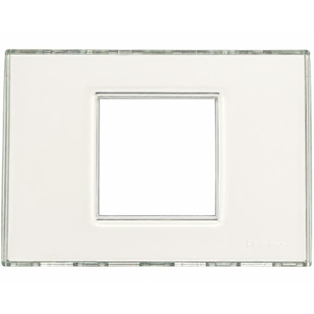 Livinglight Placca 3 Moduli 2 Posti Quadra Kristal BTICINO N4819KR