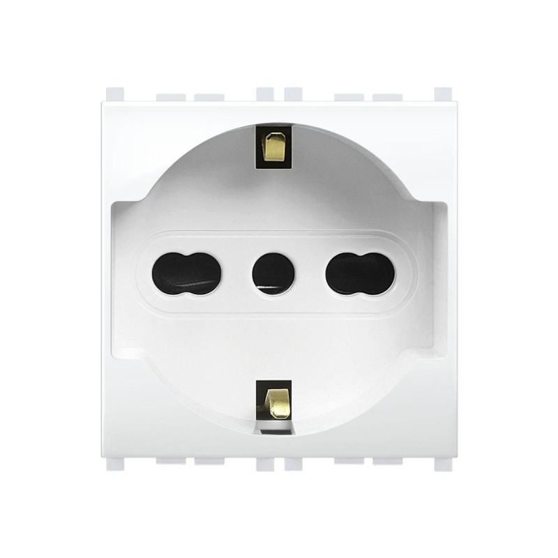 Presa Schuko 16A Mivida Compatibile Vimar Plana ELETTROCANALI ECMV6050 Presa Schuko 16A Mivida Compatibile Vimar Plana ELETTROCANALI ECMV6050
