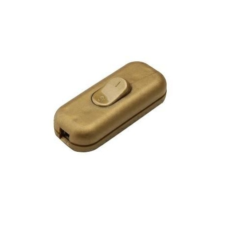 Interruttore Bipolare Passafilo Oro FAI 2190/OR