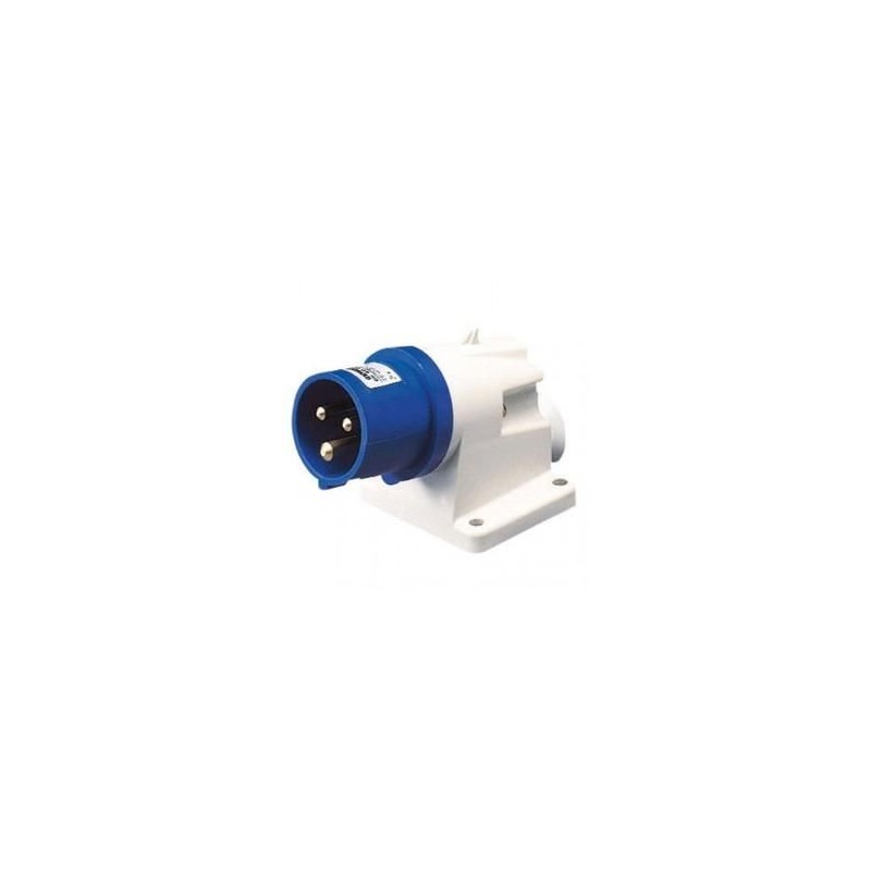 Spina fissa da parete 2P+T 16A IP44 blu 220V GEWISS GW60404 Spina fissa da parete 2P+T 16A IP44 blu 220V GEWISS GW60404