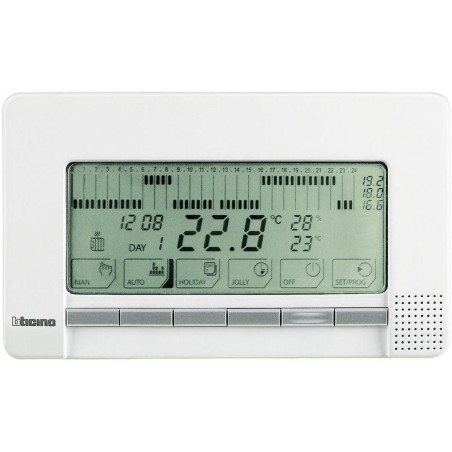Cronotermostato Settimanale LivingLight da Parete Bianco BTICINO N4450