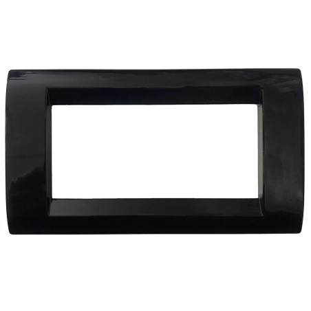 Placca Playbus 4 Moduli Nero Lacca GEWISS GW32054