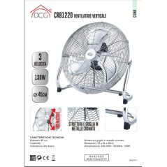 Ventilatore Verticale 3 Pale 45CM DCG CRB1220