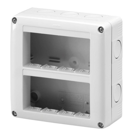 Contenitore Verticale da Parete 4+4 posti per Serie System GEWISS GW27023