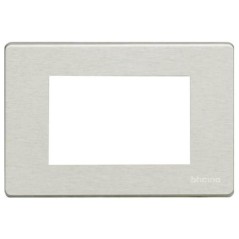 Placca Magic TT Alluminio 3 Posti BTICINO 503/3A/AL