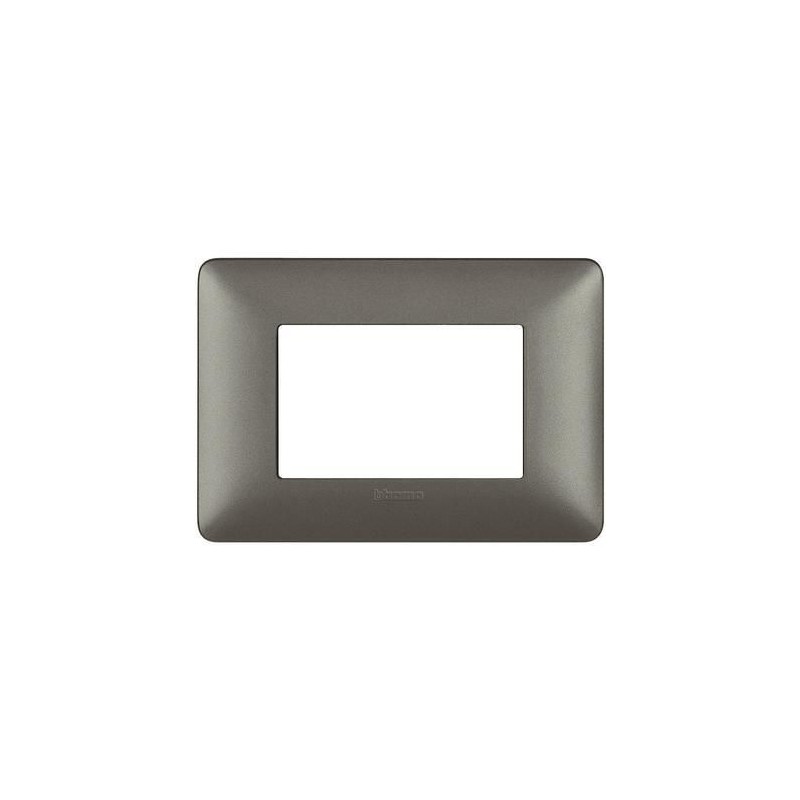 Placca Matix 3 Moduli Iron BTICINO AM4803MIR Placca Matix 3 Moduli Iron BTICINO AM4803MIR