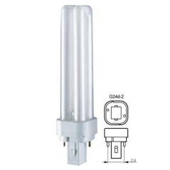 Lampada Fluorescente Compatta 18W 3000K G24d-2 RADIUM