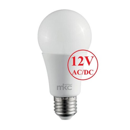 Lampadina LED Goccia A60 attacco E27 12W 4000K 12V AC/DC MELCHIONI 499048442