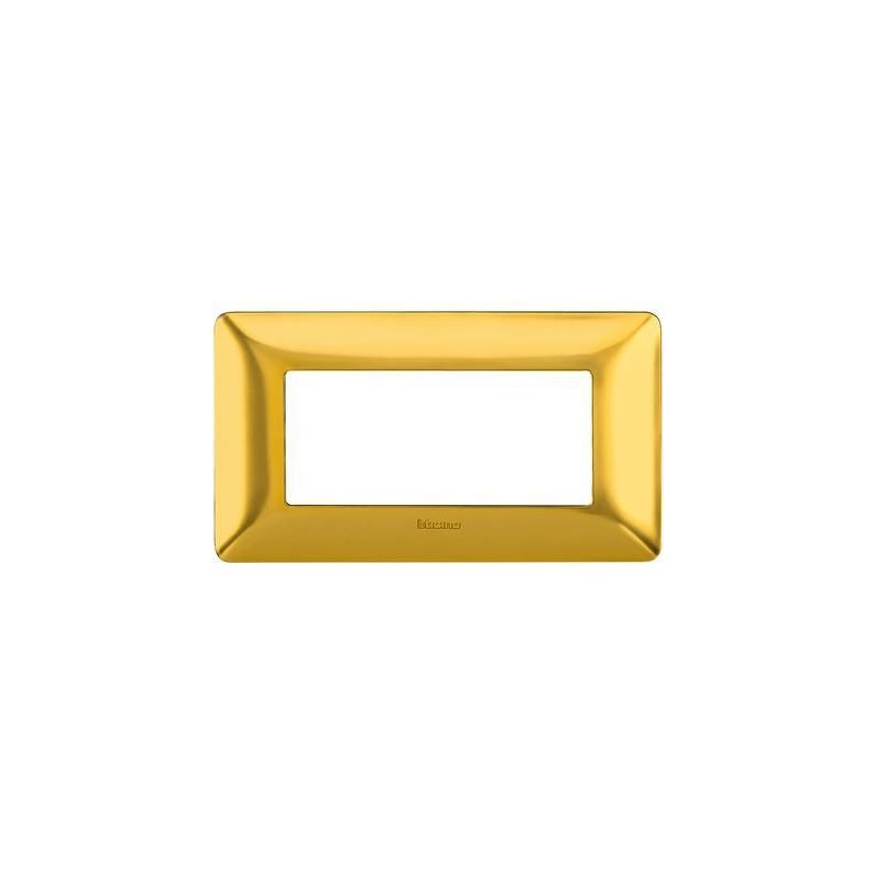Placca Matix 4 Moduli Oro Satinato BTICINO AM4804GOS Placca Matix 4 Moduli Oro Satinato BTICINO AM4804GOS
