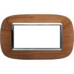 AXOLUTE PLACCA 4 MODULI LEGNO CLIEGIO BTICINO HB4804LCA
