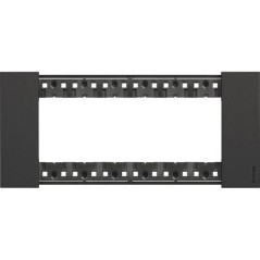 Placca Living Now 6 moduli colore nero BTICINO KA4806KG