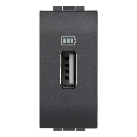Caricatore USB LivingLight antracite BTICINO L4285C1