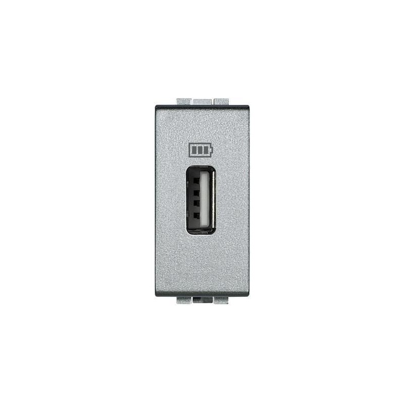 Caricatore USB tensione 5 Vd.c LivingLight tech BTICINO NT4285C1 Caricatore USB tensione 5 Vd.c LivingLight tech BTICINO NT4285C1