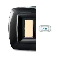 Tondo' Placca 4 Moduli Nero ELETTROCANALI ECL2594N
