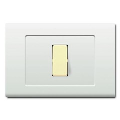 Tondo'Q Placca 1 Modulo Bianca ELETTROCANALI ECL2691WH