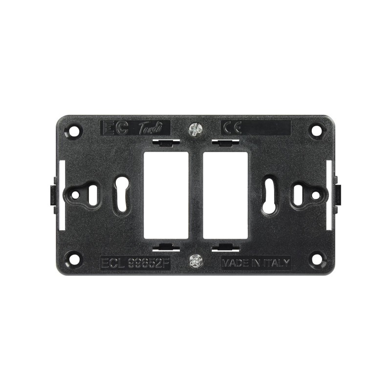 Tondo' Supporto 2 Moduli per scatola tonda e quadra ELETTROCANALI ECL99652F Tondo' Supporto 2 Moduli per scatola tonda e quadra ELETTROCANALI ECL99652F