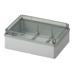 Cassetta esterna con coperchio trasparente 240x190x90 OLAN OL20033