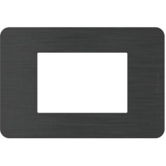 Placca Effects 3 moduli Black Nick MatixGO BTICINO JA4803EN