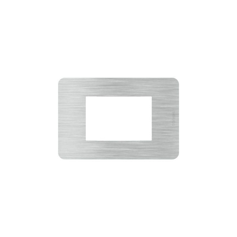 Placca Effects 3 moduli alluminio MatixGO BTICINO JA4803EA Placca Effects 3 moduli alluminio MatixGO BTICINO JA4803EA