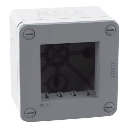 Scatola idrobox 2 moduli IP40 grigia MatixGO BTICINO 28402G
