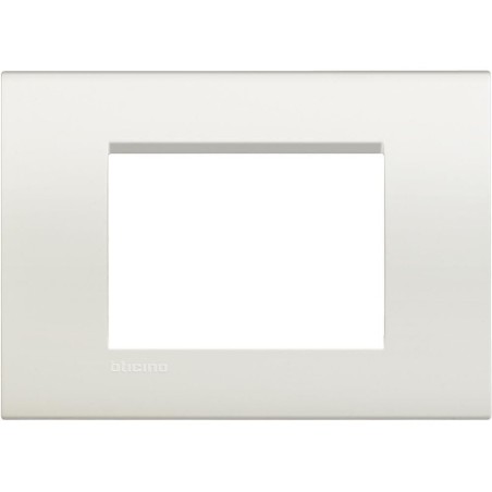 Livinglight placca 3 moduli quadra bianco BTICINO LNA4803BI