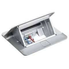 Torretta Pop-ut 4 moduli finitura alluminio BTICINO 150647NA