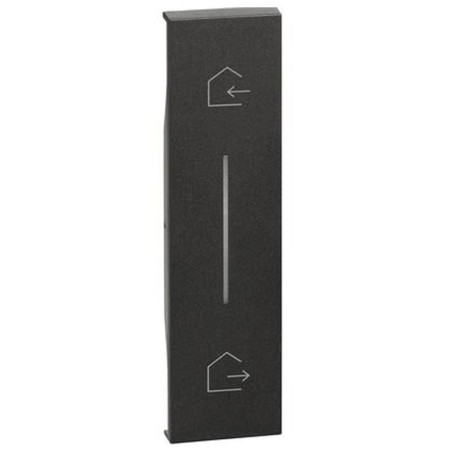 Cover Living Now Leave Back per Modulo Entra e Esci Nera BTICINO KG40